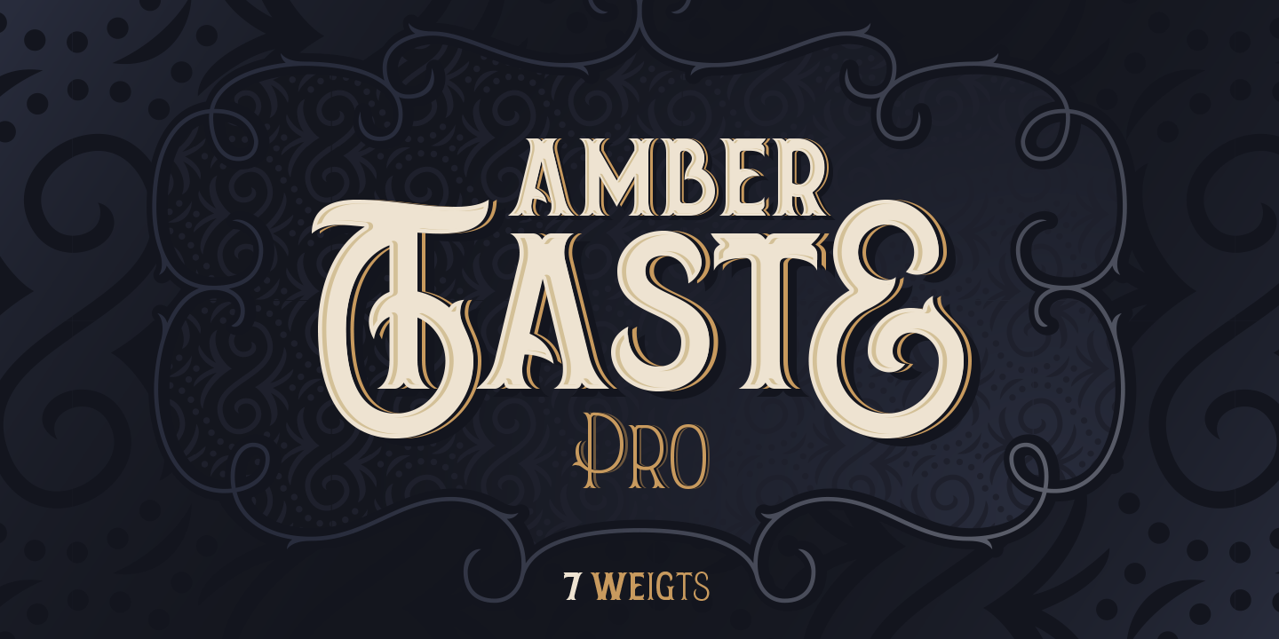 Font Amber Taste Pro